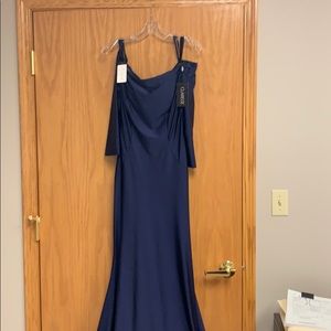 Clarisse Style 3841 Navy Gown.
